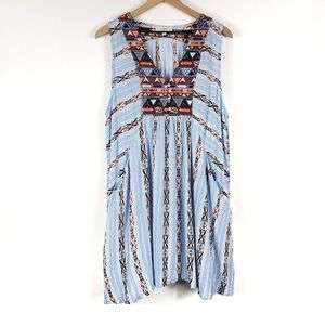 Umgee sleeveless Aztec Tribal dress